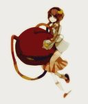  bad_id bad_pixiv_id eyes holding komeiji_satori no_nose rim74 shoes short_hair single_shoe slippers solo touhou 