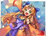  artist_request blonde_hair enjutsu hair_ribbon jewelry koihime_musou ribbon solo 