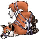  avoid_posting bdsm bondage bound canine conditional_dnp fox low_res mammal rope solo tani_da_real yiffytoys 
