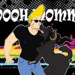  &hearts; abstract_background anthro black_hair blonde_hair breasts canine censored eyewear female hair hand_in_pants hands_down_pants horn human human_on_anthro hybrid interspecies johnny_bravo johnny_bravo_(series) licking male mammal masturbation puckered_lips rachel_parr raised_eyebrows raised_tail rotsuoy rotsuoy_wolfen saliva side_boob straight sunglasses tongue tongue_out 