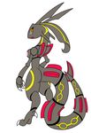  breasts female gb_of_bs nipples pok&eacute;mon rayquaza shiny side_boob solo 