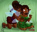  breast_grab breasts caramel-kitteh child chimangetsu dark_skin daughter fairy fantasy female grope lesbian mother parent shiloh_fae young 