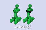  breasts creeper edit empty_background erection explosive flaccid greed_(artist) green green_skin intersex line_art minecraft nipples penis pussy solo underwear 