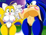  big_breasts breasts canine couple crossgender doom_(artist) duo female fox happy hedgehog mammal miles_prower multiple_tails nipples nude pussy sega sonic_(series) sonic_(series_ sonic_the_hedgehog tails_the_fox thigh_gap 