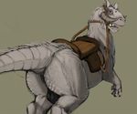  balls big_anus butt chubby feral horn male mount narse nude saddle solo star_wars tail taun_taun tauntaun 