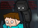  behind_you cave dialogue enderman engish_text freaked hair male mincraft not_furry o_o scared stalactite stalagmite steve unknown_artist white_eyes 