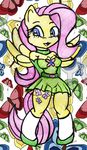  anthro anthrofied arthropod blue_eyes breasts butterfly buttergly clothing cute cutie_mark dress equine female fluttershy_(mlp) friendship_is_magic green hair happy hasbro horse insect mammal mhedgehog21 my_little_pony pegasus pink_hair pony skirt smile socks solo wings 