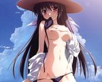  amamiya_yuuko ef ef_a_fairy_tale_of_the_two nanao_naru nipples swimsuit 