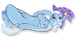  anthro anthrofied applebeans blue blue_body breasts bulge equine female friendship_is_magic hat horn horse mammal my_little_pony navel nightmare_fuel nipples nude pony retarded solo tail trixie_(mlp) unicorn what wizard_hat 