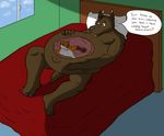  affection bed bedroom canine fox gay green_eyes inside internal male mammal nipples vorarephilia vore wolf 