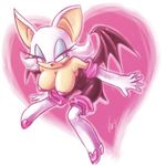  &hearts; bat big_breasts boots breasts cleavage clothed clothing female gloves hair half-closed_eyes mammal rouge_the_bat sega solo sonic_(series) teal_eyes vay_demona white white_clothing white_hair wings 