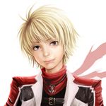  androgynous blonde_hair brown_eyes dedotti eleonore_kliesen jacket portrait red_jacket reverse_trap scarf short_hair solo tekken tekken_6 