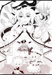  bad_id bad_pixiv_id character_doll flandre_scarlet gradient highres izayoi_sakuya kochouran monochrome mouth_hold puppet puppet_strings remilia_scarlet solo string touhou wings 