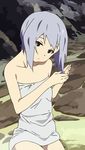  absurdres grey_hair highres hires kannagi_noel sora_no_woto towel 