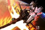  delta_plus earth gundam gundam_unicorn highres reentry sandrum space unicorn_gundam 