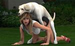  all_fours bestiality breasts canine dog doggystyle female feral from_behind human human_on_feral interspecies kneeling labrador male mammal open_mouth sex straight surprise unknown_artist 