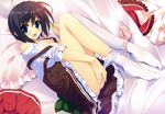  black_hair hoshizora_e_kakaru_hashi seifuku short_hair tagme thighhighs undressing 