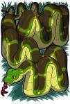  abdominal_bulge ambiguous_gender ambiguous_pred female_prey feral forked_tongue hypnofood imprint reptile scalie slit_pupils snake soft_vore stripes tongue tongue_out vore yellow_eyes 