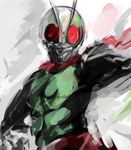  antennae bad_id bad_pixiv_id kamemushi_(hoozuki) kamen_rider kamen_rider_1 male_focus scarf sketch solo 