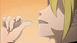  animated animated_gif blonde_hair candy gif lick licking lollipop lowres onizuka_hime sexually_suggestive sket_dance suck tongue 