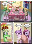  blue_eyes comic crown dialog dialogue english_text equine female feral food friendship_is_magic fur gummy_(mlp) hair hasbro horn horse john_joseco long_hair madame_le_floure_(mlp) madame_leflour_(mlp) mammal mr._turnip_(mlp) mr_turnips_(mlp) my_little_pony north_star_(mlp) north_star_dwells oddly_sexy party pink_fur pink_hair pink_pearl_(mlp) pinkamena_(mlp) pinkie_pie_(mlp) pony purple_eyes purple_hair reptile rocky_(mlp) rosaline_(mlp) scalie short_hair sir_lintcelot_(mlp) sir_lints-a-lot_(mlp) slit_pupils text tiara unicorn 