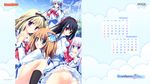  calendar hatori_piyoko matsushita_makako panties seifuku strawberry_nauts underwear 