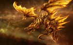  ??? claws dragon feral flying hemoji hi_res horn open_mouth sharp_teeth solo spikes tail teeth wallpaper wings 