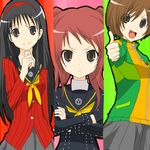  amagi_yukiko horie_yui kugimiya_rie kujikawa_rise lowres multiple_girls parody persona persona_4 satonaka_chie seiyuu_connection toradora! 