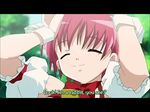  bouncing_breasts gif koharu_biyori pink_hair subtitles 
