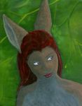  anthro art canvas female handmade invalid_tag lagomorph mammal miguel oil on painting rabbit rare solo stannard 