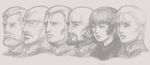  5boys aiguille_delaz bald beard char's_counterattack char_aznable degwin_sodo_zabi drawfag facial_hair gihren_zabi glasses gundam gundam_0083 gundam_zz haman_karn highres mobile_suit_gundam multiple_boys old_man soviet zeon zeon_zum_deikun zeta_gundam 