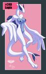  anthro blue_eyes blue_nipples breasts collaboration female legendary_pok&#233;mon looking_at_viewer lugia mingchee navel nintendo nipples notorious84 nude pinup pok&#233;mon pok&#233;morph pok&eacute;mon pok&eacute;morph pose pussy solo the_pokedex_project video_games 