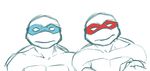  eyes_closed gay gif kissing male muscles teenage_mutant_ninja_turtles turtle 