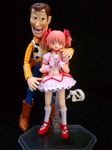  1girl crossover figma kaname_madoka kyubey mahou_shoujo_madoka_magica revoltech sheriff_woody toy_story 