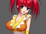  breasts cleavage kunoichi kunoichi_sanshimai_ichi_no_maki_-_inbou_sanshimai_genzan! large_breasts ninja red_hair u-me_soft 