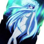  blue_hair breasts cube_x_cursed_x_curious fear_kubrick hair_censor hair_over_breasts highres long_hair looking_at_viewer medium_breasts nude red_eyes screencap solo stitched third-party_edit 