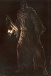  dark_souls glowing highres male_focus official_art scan skull solo souls_(from_software) 