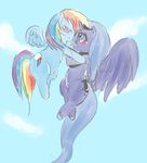  alicorn cutie_mark duo equine female feral friendship_is_magic hair horn horse lesbian mammal multi-colored_hair my_little_pony pegasus pony princess_luna_(mlp) rainbow_dash_(mlp) winged_unicorn wings 