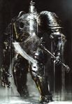  armor axe dark_souls highres iron_golem male_focus official_art scan solo souls_(from_software) weapon 