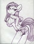  anthrofied bikini breasts butt clothed clothing equine female friendship_is_magic horse king-cheetah mammal monochrome my_little_pony pinkamena_(mlp) pinkie_pie_(mlp) pony sketch skimpy solo straight_hair swimsuit tail 