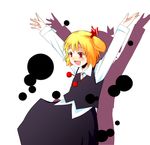  blonde_hair hair_ribbon kuze red_eyes ribbon rumia short_hair solo touhou 