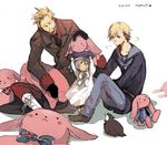  axis_powers_hetalia bird bunny chibi denmark_(hetalia) doll family iceland_(hetalia) norway_(hetalia) puffin rabbit 