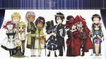  6+boys agni_(kuroshitsuji) bardroy bare_shoulders blue_eyes blue_hair chibi chinese_clothes ciel_phantomhive everyone eyepatch finnian formal glasses gloves gothic grell_sutcliff hat kuroshitsuji lau madam_red maid meirin_(kuroshitsuji) multiple_boys multiple_girls official_art purple_eyes purple_hair ranmao red_eyes red_hair sebastian_michaelis souma_asman_kadar suit tanaka_(kuroshitsuji) toboso_yana trench_coat yellow_eyes 