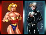  callmepo catwoman cosplay dc power_girl wonder_woman 