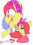  &lt;3 alpha_channel amber_eyes anthro anthrofied apple_bloom apple_bloom_(mlp) clothing cub dr-cane dr._erika_cane eating_shit english_text equine feces female friendship_is_magic hair horse mammal my_little_pony plain_background pony pussy red_hair scat solo text transparent_background tubgirl young 