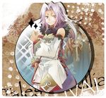  alvin_(tales) androgynous bangs black_gloves blue_eyes coat copyright_name cravat detached_sleeves gloves grin ivar_(tales) long_hair male_focus multiple_boys parted_bangs ponytail silver_hair smile tales_of_(series) tales_of_xillia urako_dayo 