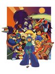  6+girls absurdres aircraft airship albert_w_wily beat_(rockman) blues_(rockman) bon_bonne character_request everyone facial_hair forte_(rockman) gospel_(rockman) hat highres iris_(rockman_x) ishikawa_hideki kobun multiple_boys multiple_girls mustache pantyhose robot rock_volnutt rockman rockman_(character) rockman_(classic) rockman_dash rockman_x rockman_x4 roll roll_caskett rush_(rockman) sigma teisel_bonne tron_bonne vector_trace x_(rockman) zero_(rockman) 