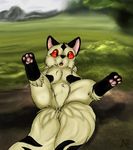  chest_tuft cute feline female feral fur inuyasha kirara kitsune_youkai looking_at_viewer mammal multiple_tails neyaraxis solo tail tuft 
