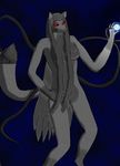  canine crossgender female fox foxx_sevren glowing glowing_eyes mammal nipples nude red_eyes solo tail tentacles the_reflection 