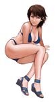  bad_id bad_pixiv_id bikini brown_eyes brown_hair original realistic short_hair solo swimsuit takeshi 